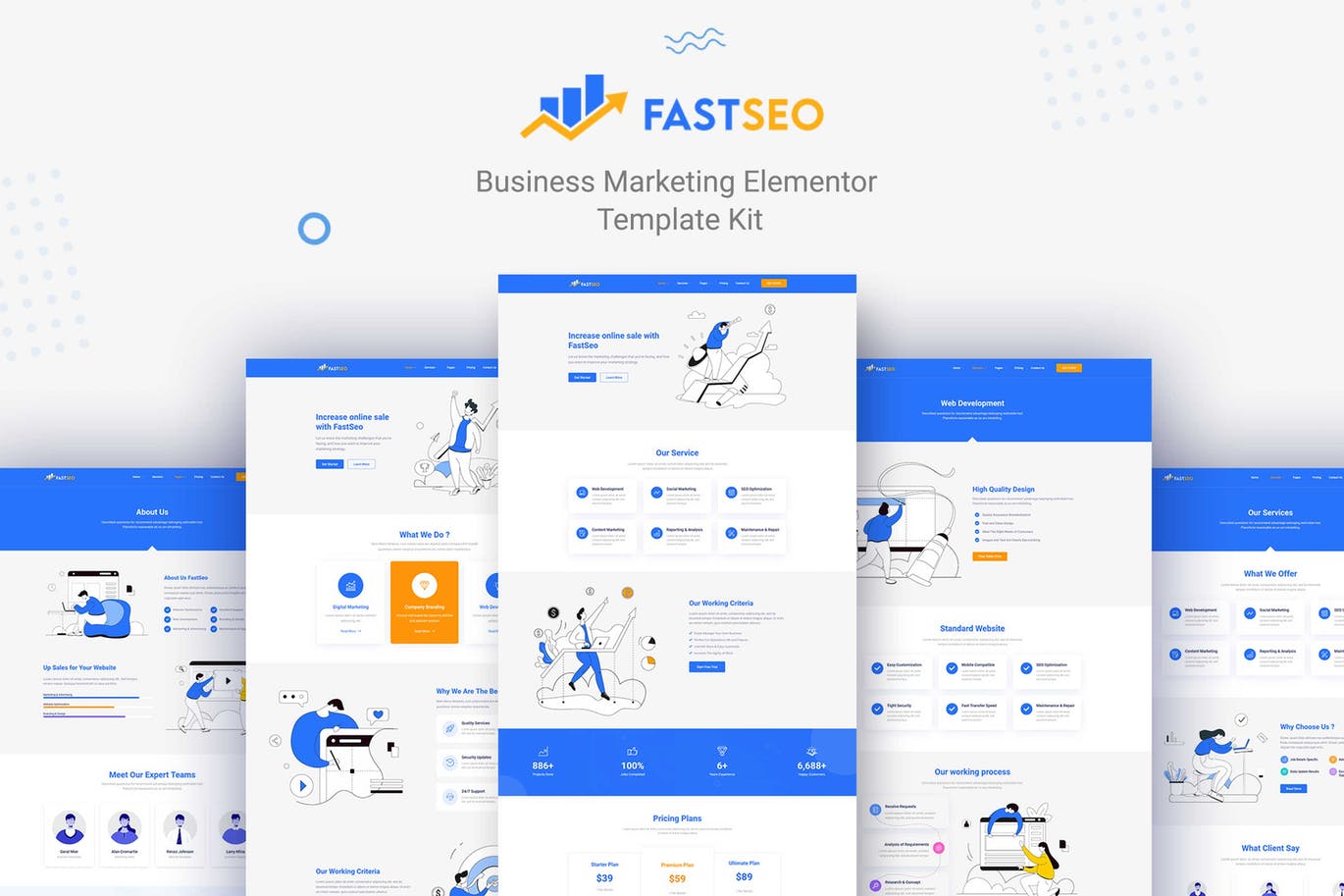 FastSEO – 企业营销Elementor模板工具包