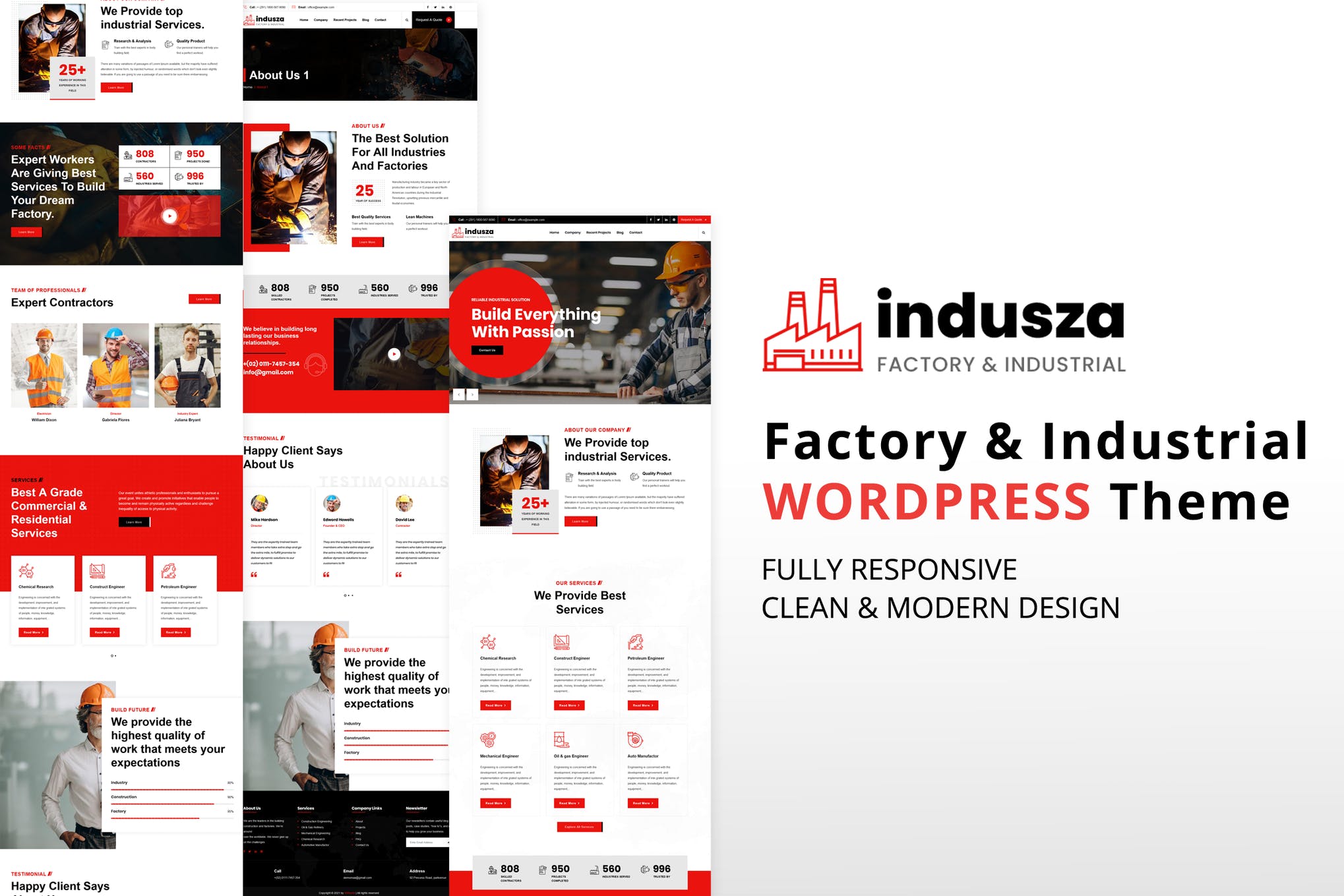 Indusza-工业和工厂WordPress