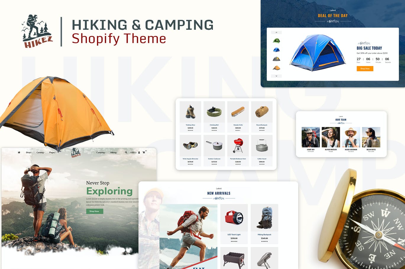 Hikez | 徒步与远足Shopify主题