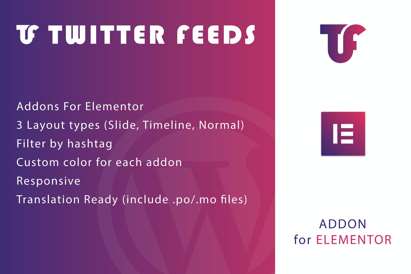 Elementor WordPress 插件的 Twitter 提要