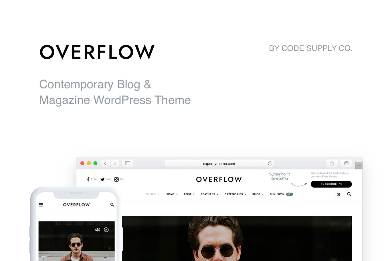 Overflow – 现代博客和杂志 WordPress 主题