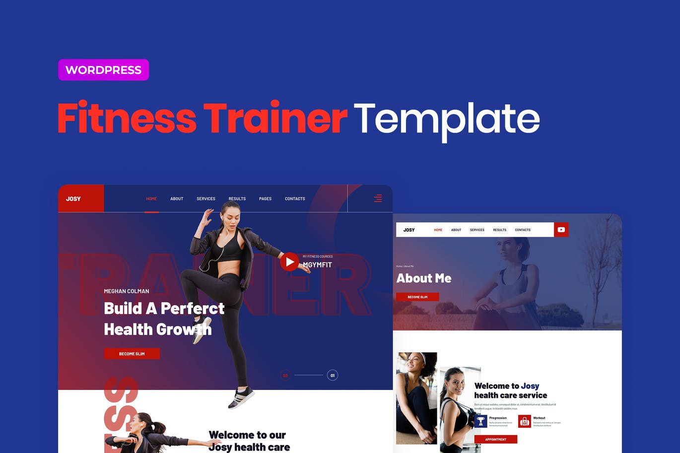 Josy – 运动与健身 Elementor Template Kit