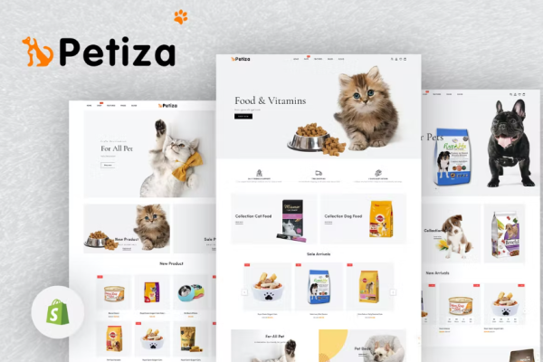 Petiza – Pets Food Shop 响应式 Shopify 模板