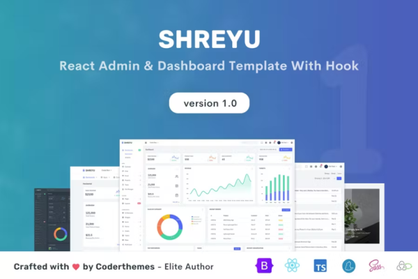 Shreyu – React 管理和仪表板模板