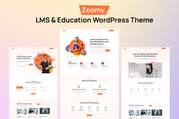 Zoomy – LMS 和教育 WordPress 主题