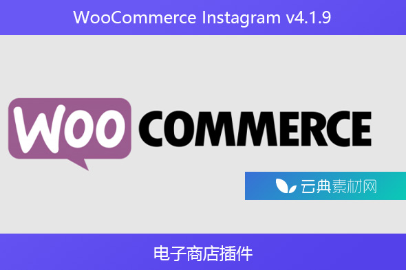 WooCommerce Instagram v4.1.9 – 电子商店插件