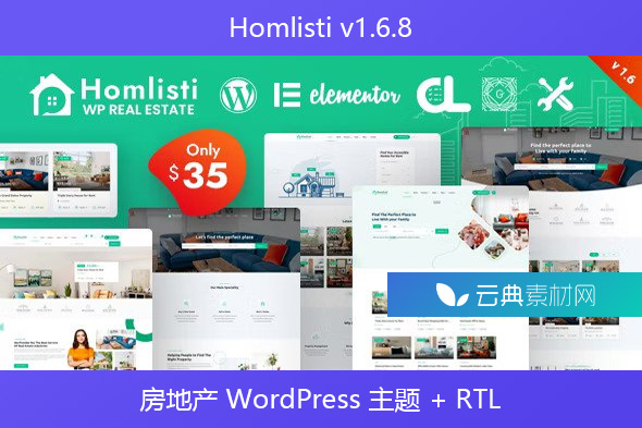 Homlisti v1.6.8 – 房地产 WordPress 主题 + RTL