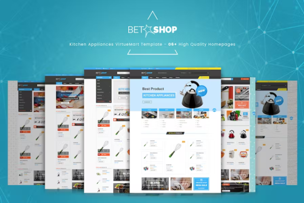 BetaShop – 厨房电器 VirtueMart 模板