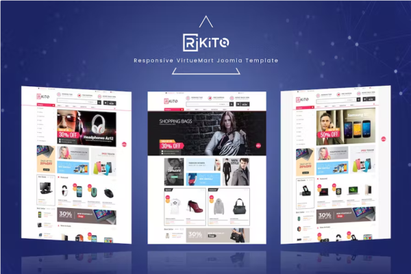 Rikito – 响应式 VirtueMart Joomla 模板