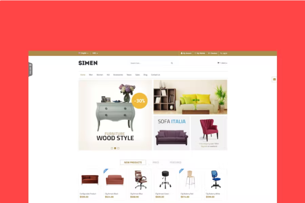 SNS Simen – 响应式 Magento 主题