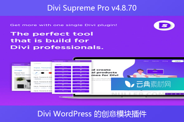 Divi Supreme Pro v4.8.70 – Divi WordPress 的创意模块插件