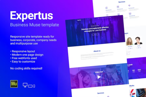 Expertus – 商业/企业网站模板