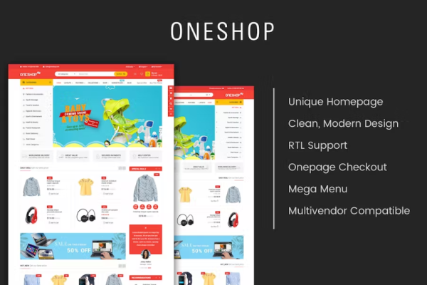 OneShop – 多用途响应式 OpenCart 3 主题