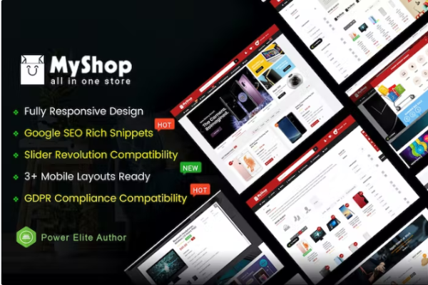 MyShop – 顶级多功能 OpenCart 3 主题