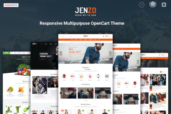 Jenzo – 拖放多用途 OpenCart 3 主题