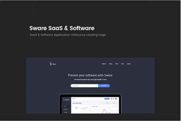 Sware – SaaS 和软件退弹模板