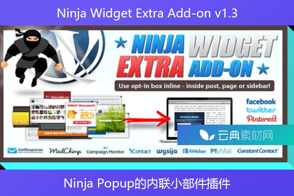 Ninja Widget Extra Add-on v1.3 – Ninja Popup的内联小部件插件