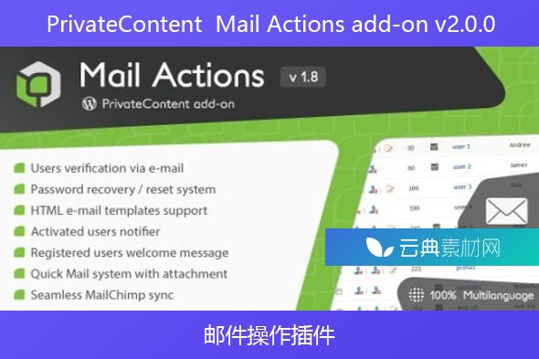 PrivateContent  Mail Actions add-on v2.0.0 – 邮件操作插件