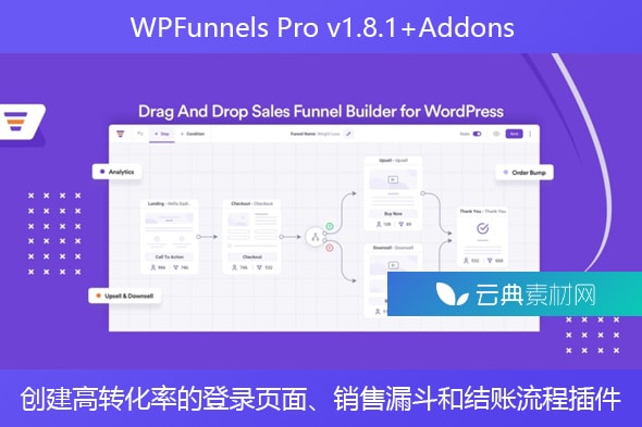 WPFunnels Pro v1.8.1+Addons – 创建高转化率的登录页面、销售漏斗和结账流程插件