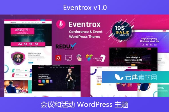 Eventrox v1.0 – 会议和活动 WordPress 主题