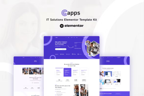 Capps – IT 解决方案 Elementor 模板套件