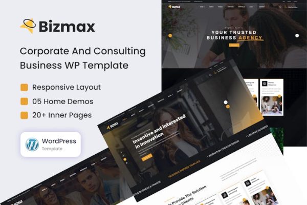 Bizmax—企业业务WordPress主题 Bizmax – Corporate Business WordPress Theme 云典WordPress主题