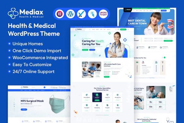 Mediax—健康&医疗WordPress主题 Mediax – Health & Medical WordPress Theme 云典WordPress主题