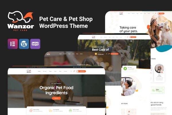 Wanzor—宠物WordPress主题 Wanzor – Pet WordPress Theme 云典WordPress主题