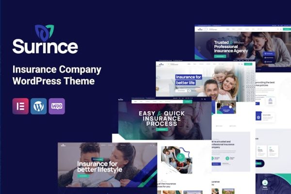 Surince-保险公司WordPress主题 Surince – Insurance Company WordPress Theme 云典WordPress主题