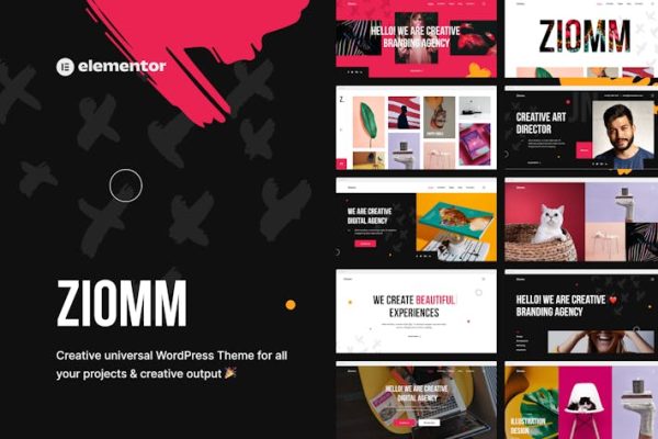Ziomm—创意代理&投资组合主题 Ziomm – Creative Agency & Portfolio Theme 云典WordPress主题