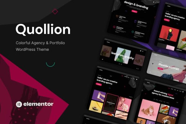 Quollion—丰富多彩的代理&投资组合主题 Quollion – Colorful Agency & Portfolio Theme 云典WordPress主题