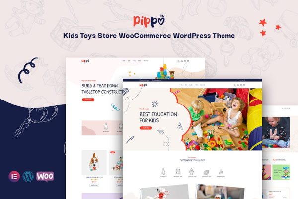 儿童玩具商店WooCommerce WordPress Them Pippo – Kids Toys Store WooCommerce WordPress Them 云典WordPress主题