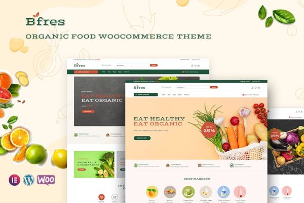 Bfres—有机食品WooCommerce主题 Bfres – Organic Food WooCommerce Theme 云典WordPress主题
