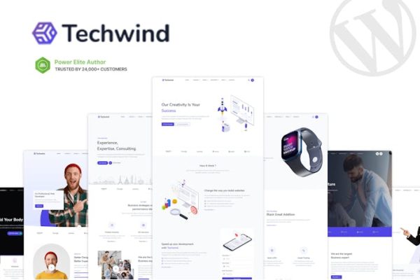 Techwind—多用途登陆WordPress主题 Techwind – Multipurpose Landing WordPress Theme 云典WordPress主题