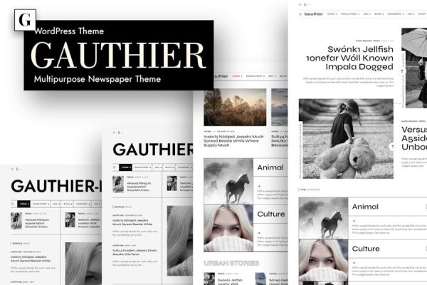 高捷-多用途报纸主题 Gauthier – Multipurpose Newspaper Theme 云典WordPress主题