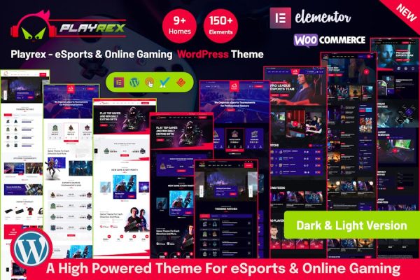 Playrex-电子竞技和游戏WordPress主题 Playrex – eSports & Gaming WordPress Theme 云典WordPress主题