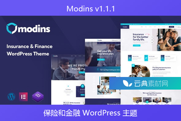 Modins v1.1.1 – 保险和金融 WordPress 主题