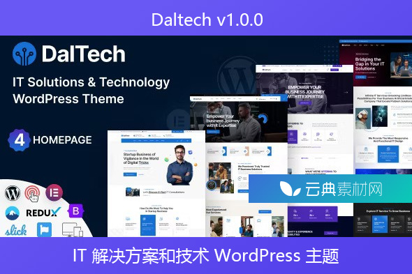 Daltech v1.0.0 – IT 解决方案和技术 WordPress 主题