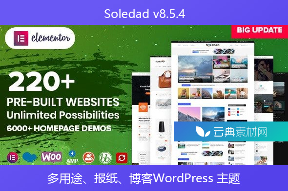 Soledad v8.5.4 – 多用途、报纸、博客和 WooCommerce WordPress 主题