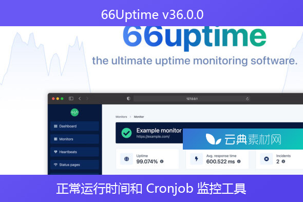 66Uptime v36.0.0 – 正常运行时间和 Cronjob 监控工具