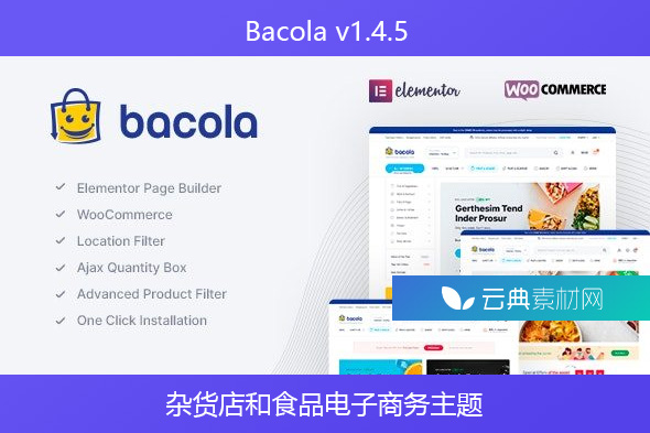 Bacola v1.4.5 – 杂货店和食品电子商务主题