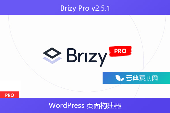 Brizy Pro v2.5.1-WordPress 页面构建器