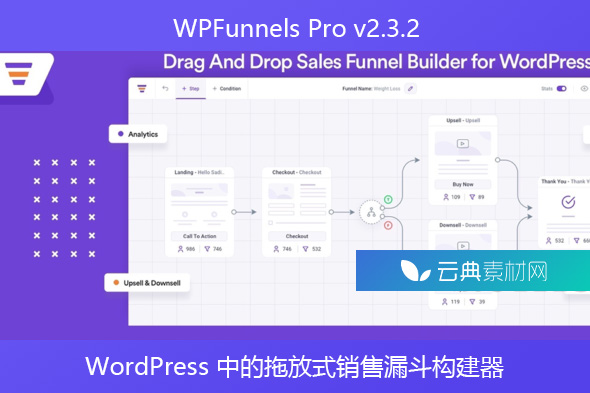 WPFunnels Pro v2.3.2 – WordPress 中的拖放式销售漏斗构建器