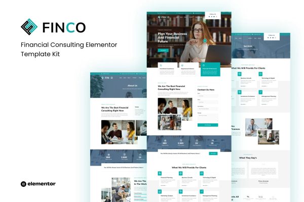 Finco – 财务咨询 Elementor 模板套件