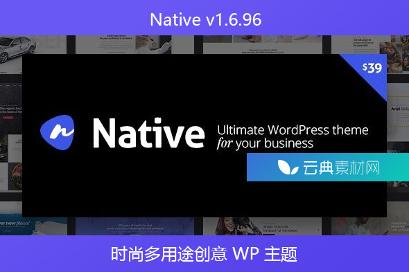 Native v1.6.96 – 时尚多用途创意 WP 主题