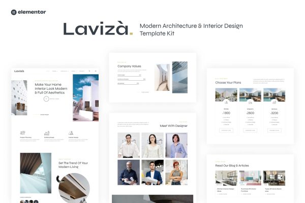 Laviza – 现代建筑和室内设计模板套件