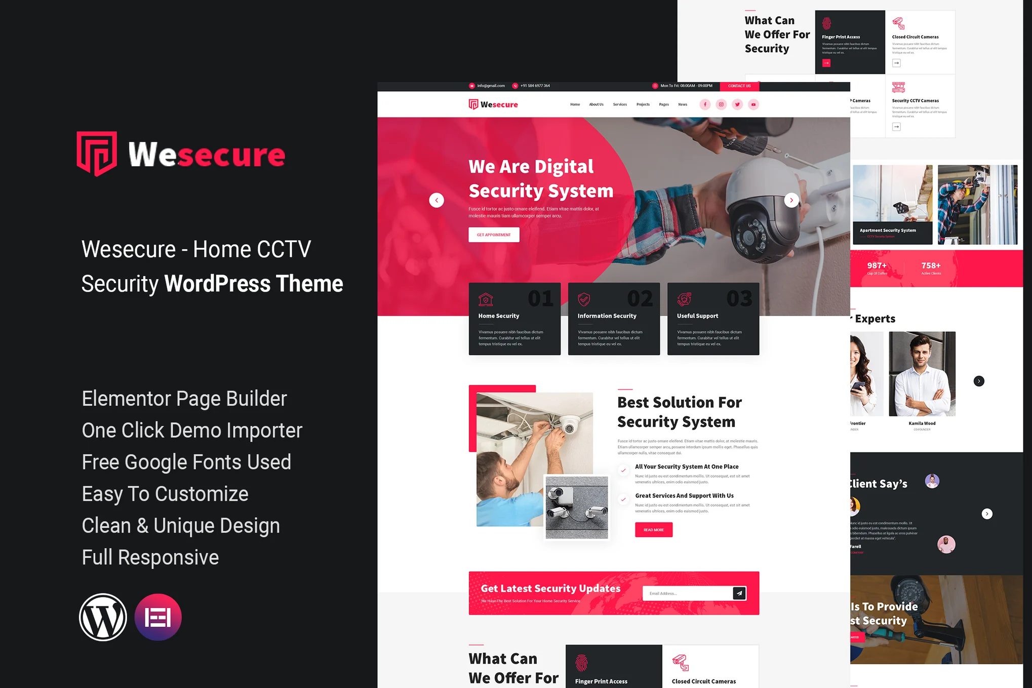 Wesecure – 家庭安全 WordPress 主题