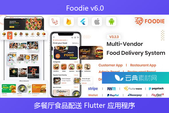 Foodie v6.0 – UberEats 克隆 | 食品配送应用程序 | 多餐厅食品配送 Flutter 应用程序