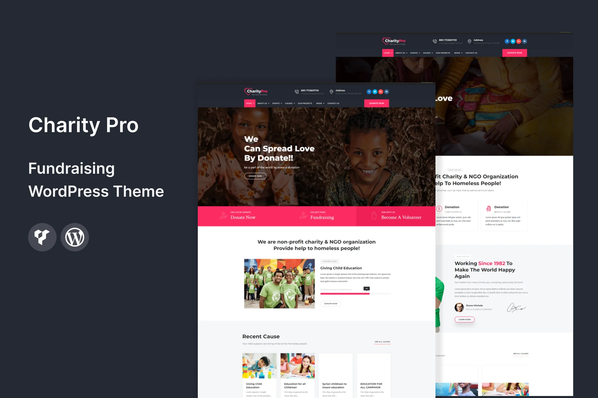 Charity Pro-筹款 WordPress 主题