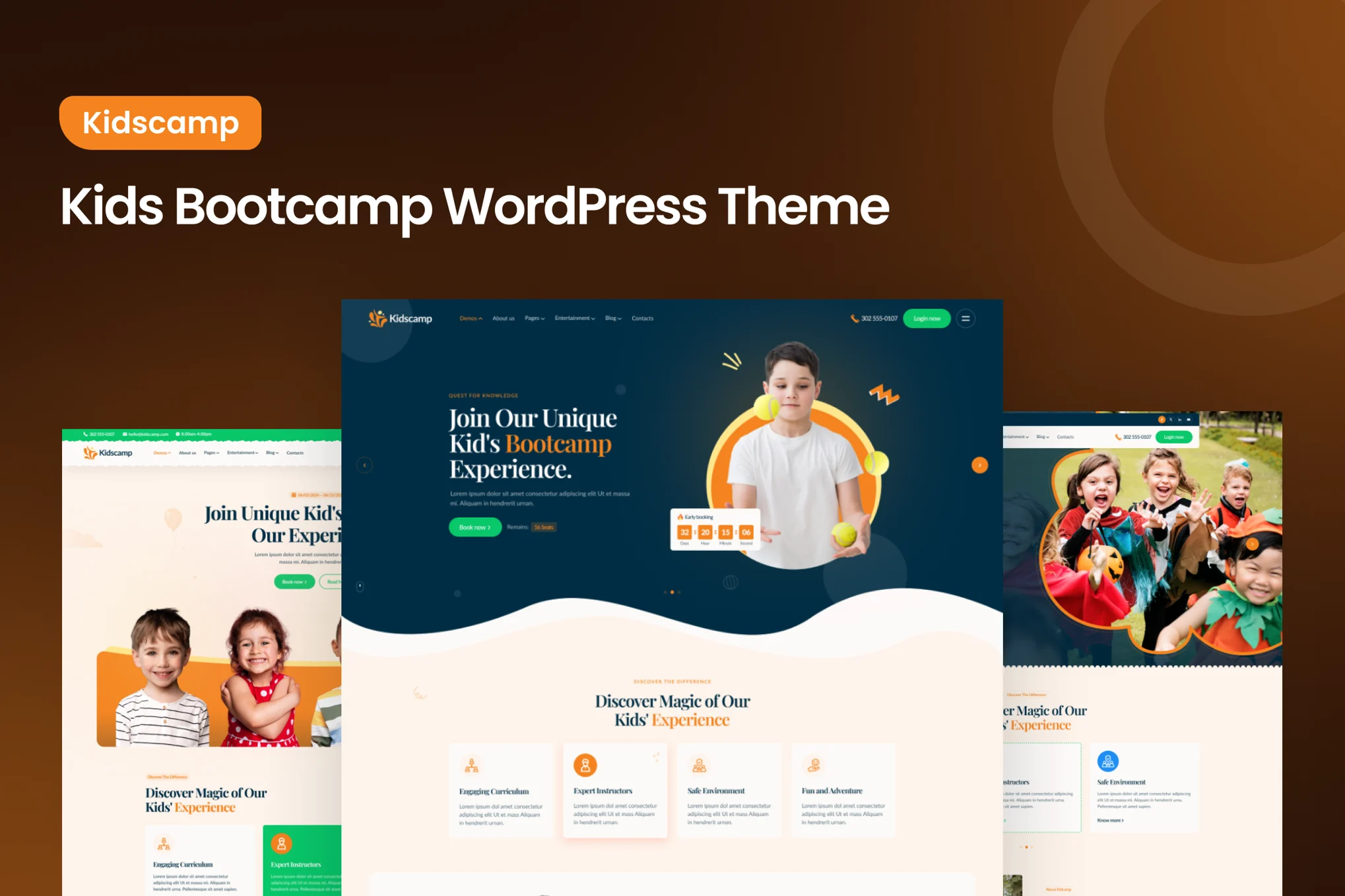 Kidscamp-儿童训练营 WordPress 主题